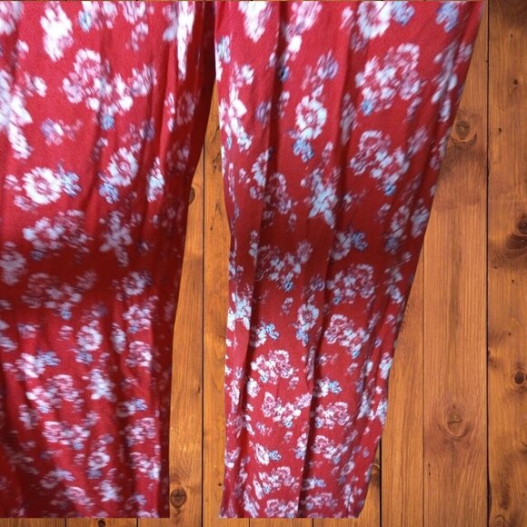 Xhilaration Women's Small Sleeveless Wide Leg Jumpsuit Smocked Boho Floral - Picture 5 of 8